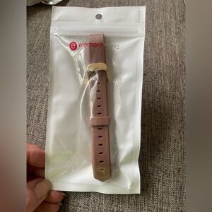 Element Works Coffee rubber watchband replacement goldtone hardware EW-FATPB-CF